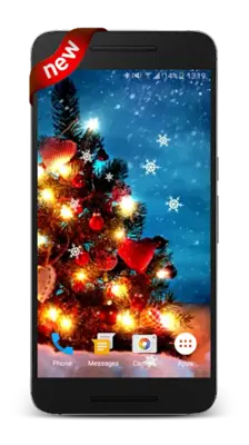 Christmas Tree 3D LWP android App screenshot 7